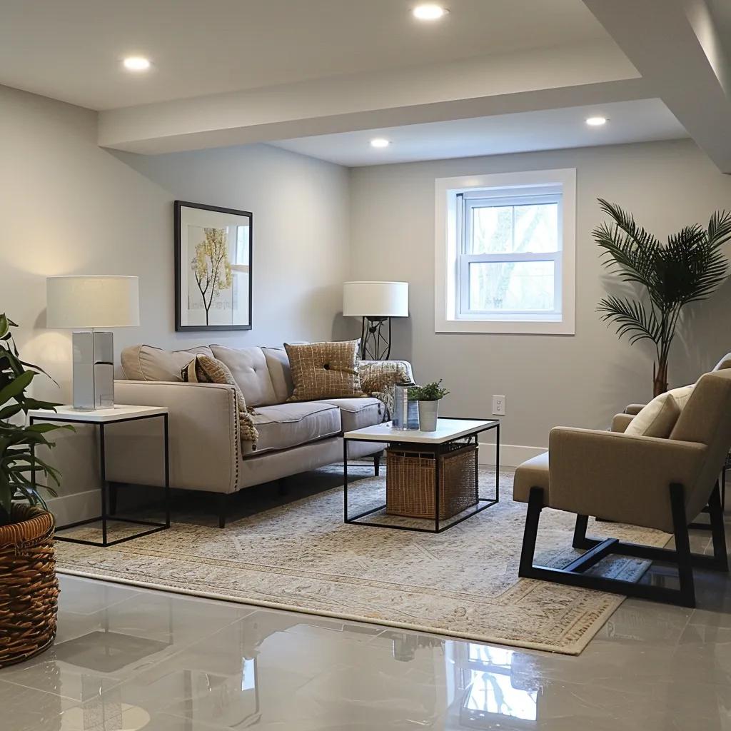 Transformed dry basement into a usable living space highlighting the benefits of waterproofing